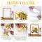 12 Sheets Bee Rub on Transfers for Crafts and Furniture Stickers (Honey Bee)